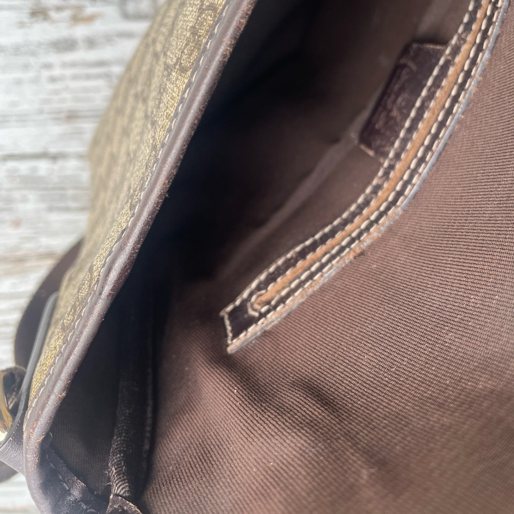 Gucci Beige and Brown GG Monogram Shoulder Bag - Picture 10 of 10